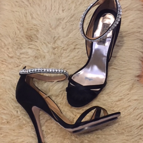 Badgley Mischka High heels black 7 1/2 - Picture 1 of 5